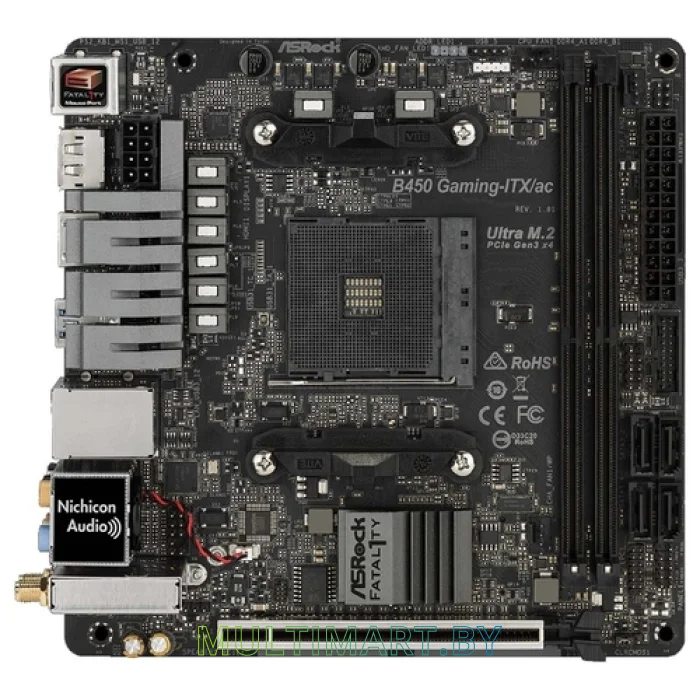 Материнская плата ASRock Fatal1ty B450 Gaming-ITX/ac